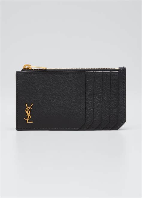 ysl top zip card case|YSL card cases.